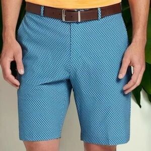 1242 NWT Walter Hagen Mens Micro Menswear Blue Performance 11 Shorts